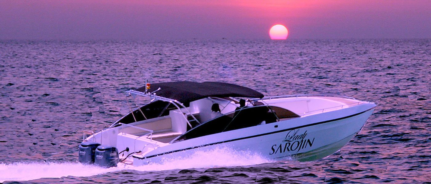 Exclusive access to The Lady Sarojin private yacht, inviting guests to relish luxurious sailing.