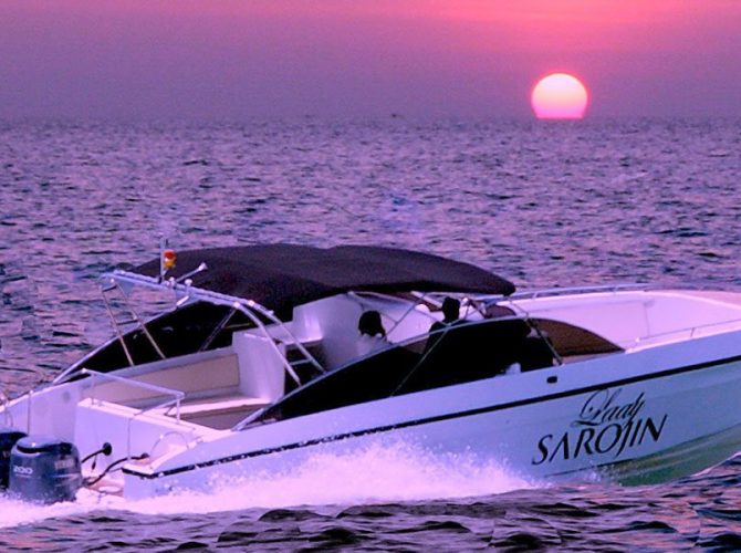 The Lady Sarojin, an opulent private yacht, offering luxurious and memorable experiences