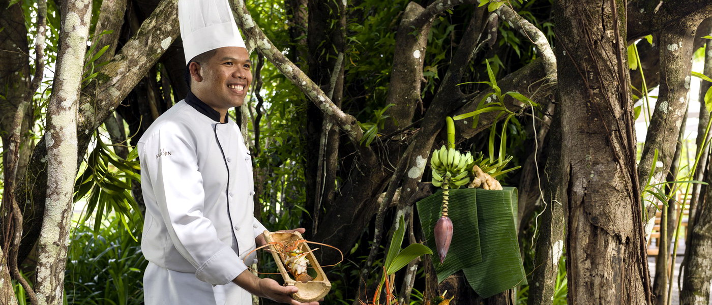 Celebrated Chef Gogh, a culinary maestro, creating gastronomic delights at The Sarojin.