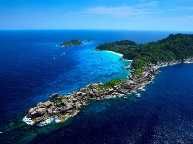 Breathtaking view of the Similan Islands