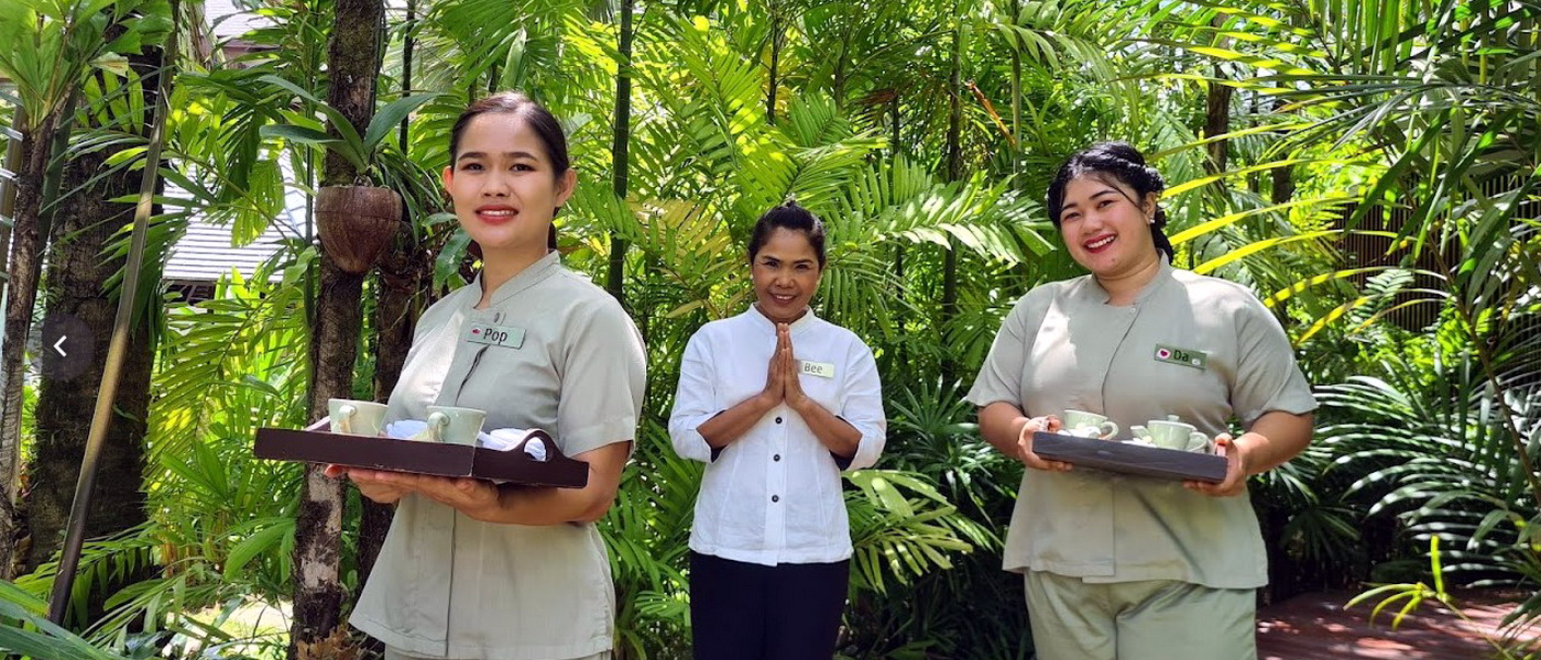 Staff welcome guests at Pathway Spa